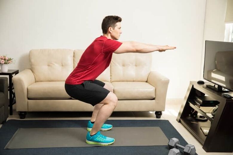 squats upang mapabuti ang potency